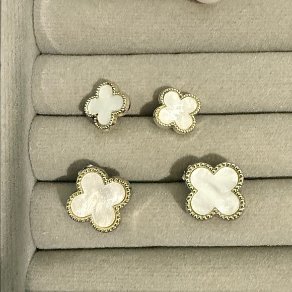 earnings and necklaces. earrings  925 silver Necklaces are pearls and crystals. - Picture 5 of 12